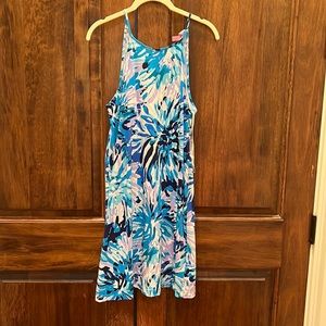 Lilly Pulitzer size small cotton halter  worn once  like new condition
